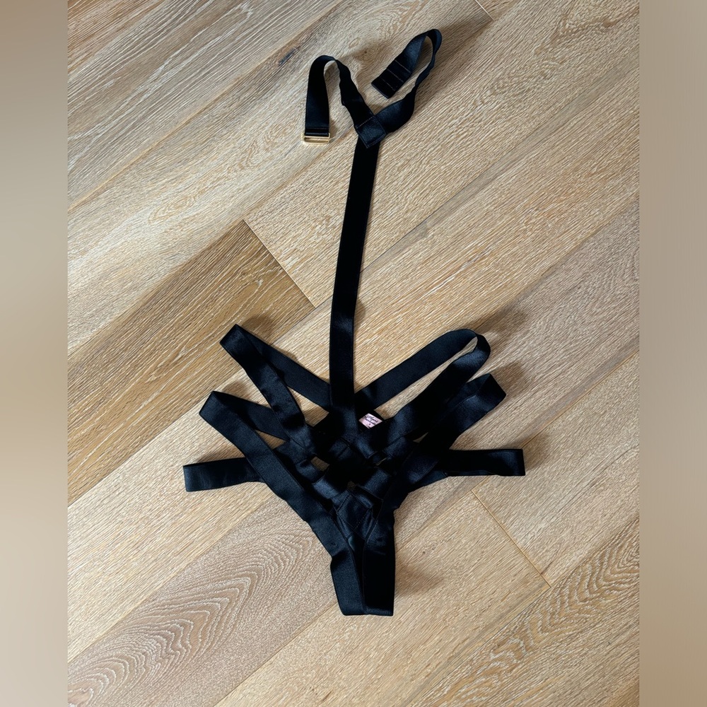 Agent Provocateur Playsuit Whitney Black Strappy Harness